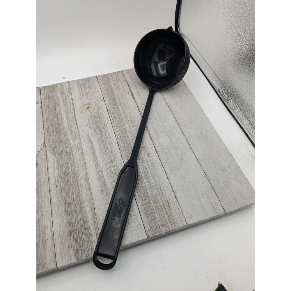 Scoop N Strain Black Kitchen Utensil For Cooking & Straining